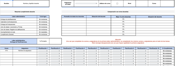 Planilla Monitoreo Administrativo Docente - Imagen 2