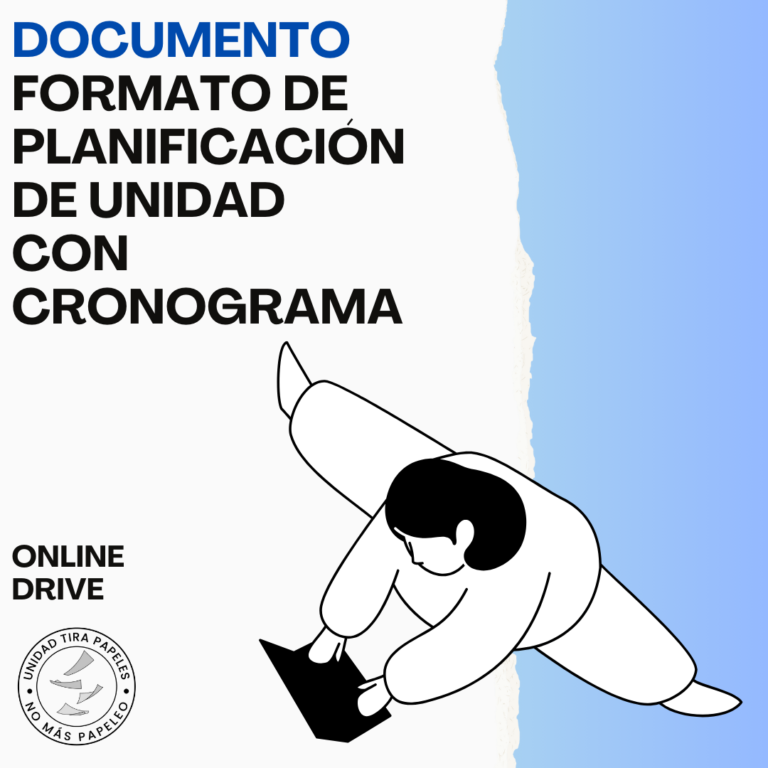Unidad Tira Papeles - Formato de Planificación