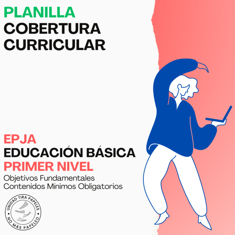Planilla Cobertura Curricular EPJA Educación Básica - Primer Nivel