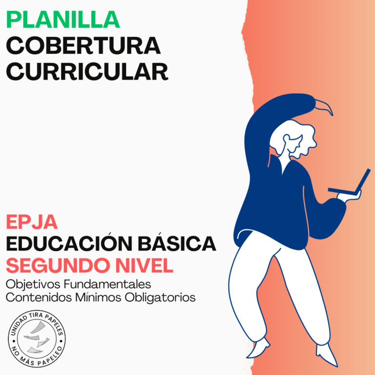 Planilla Cobertura Curricular EPJA Educación Básica - Segundo Nivel