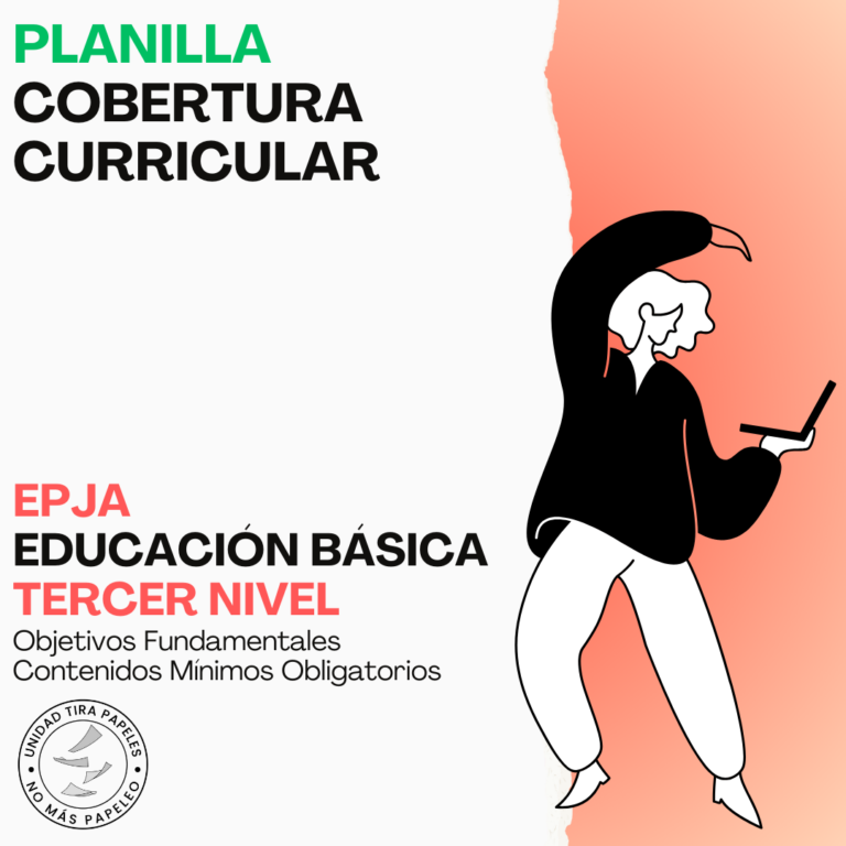 Planilla Cobertura Curricular EPJA Educación Básica - Tercer Nivel