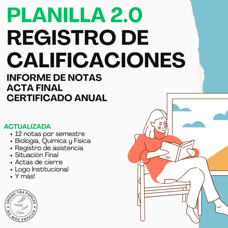 Unidad Tira Papeles - Registro de Calificaciones 2