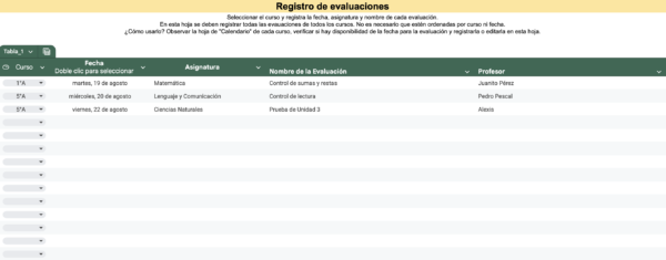 Unidad Tira Papeles - Calendario de Evaluaciones 2025 1