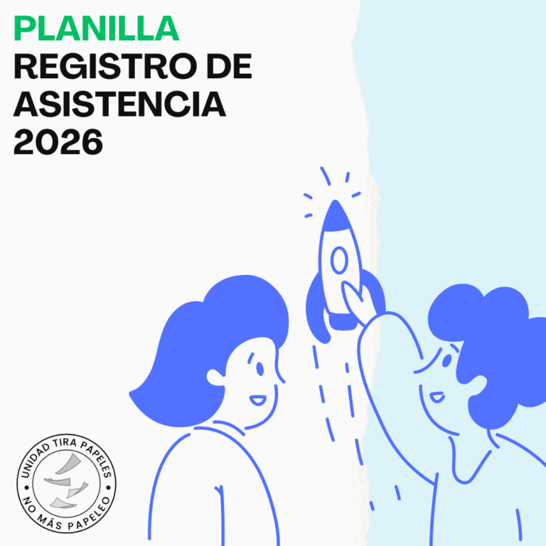 Unidad Tira Papeles - Planilla Registro de Asistencia