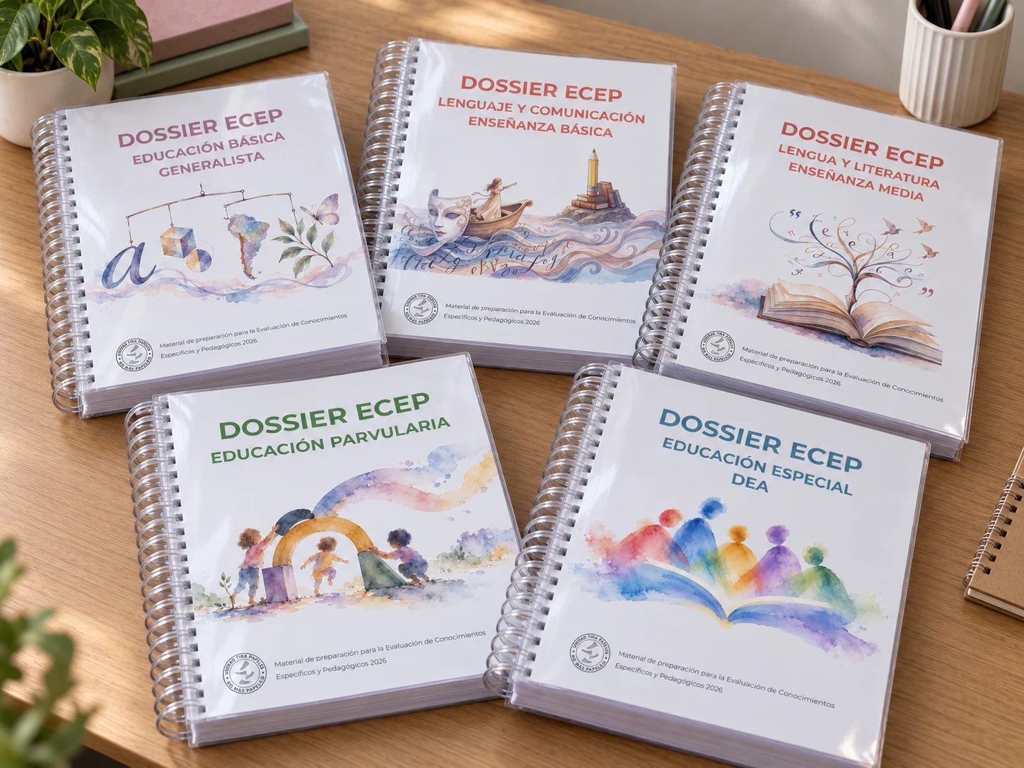 Dossiers ECEP 2026 de Generalista, Lenguaje Básica, Lengua y Literatura Media, Educación Parvularia y Educación Especial DEA