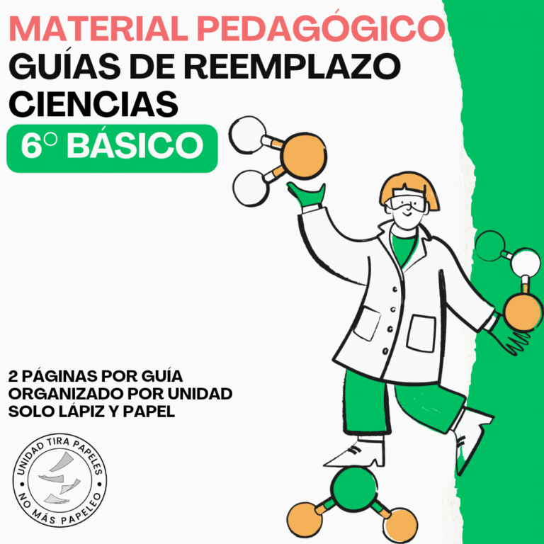 Guías de Reemplazo Ciencias 6° Básico · Portada