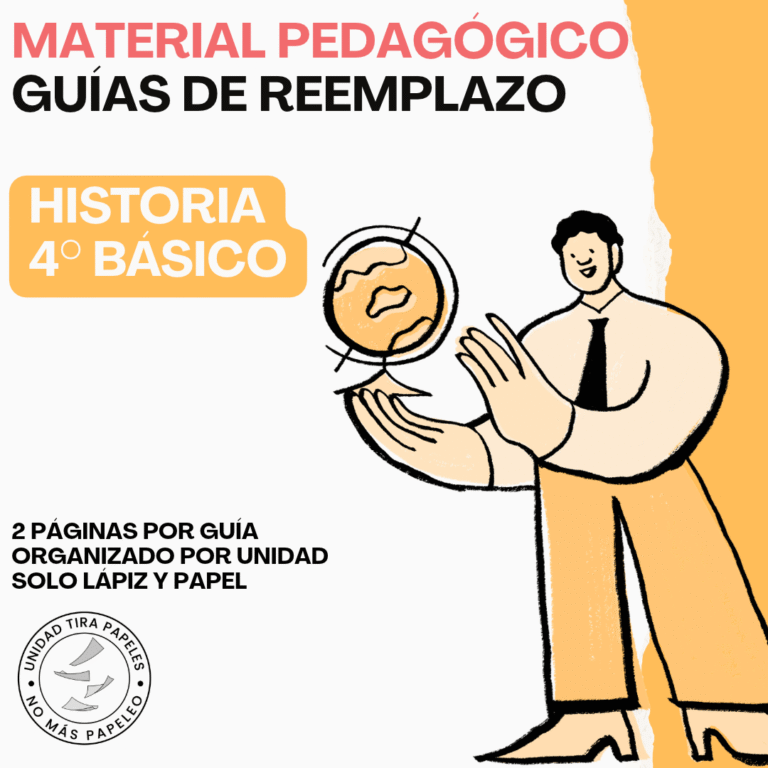 Guías de Reemplazo Historia 4° Básico · Portada