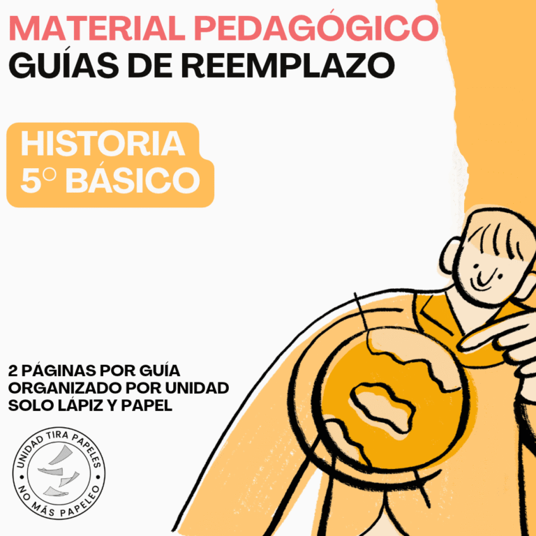 Guías de Reemplazo Historia 5° Básico · Portada