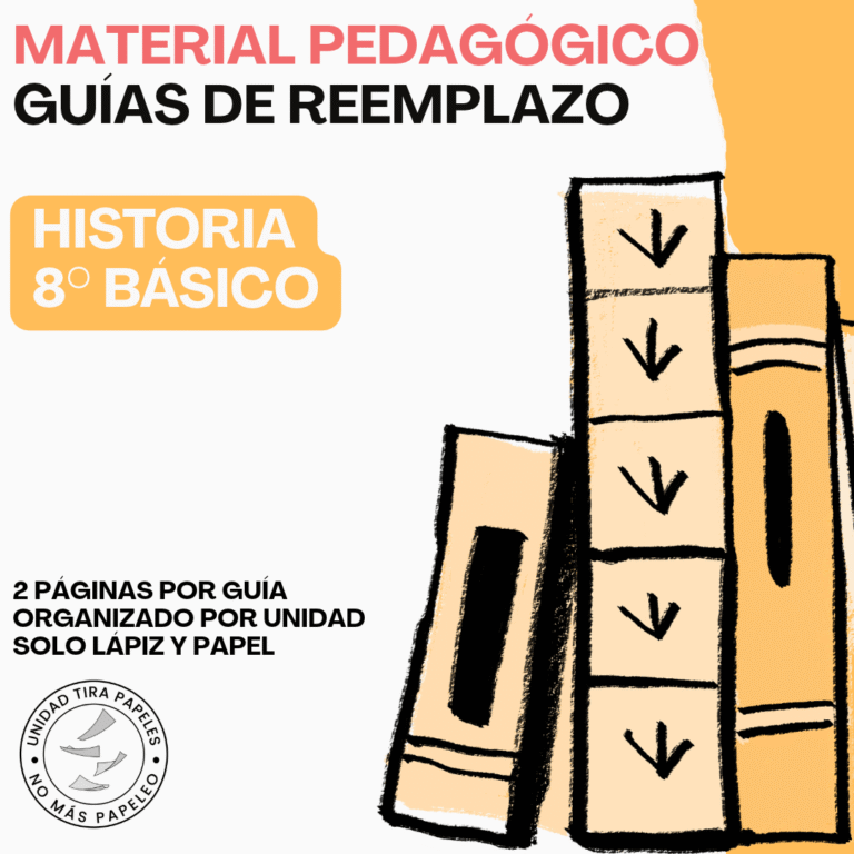 Guías de Reemplazo Historia 8° Básico · Portada