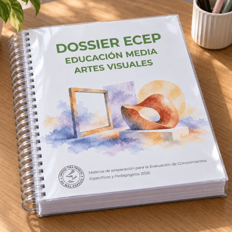 Dossier ECEP 2026 Artes Visuales de Educación Media impreso y anillado