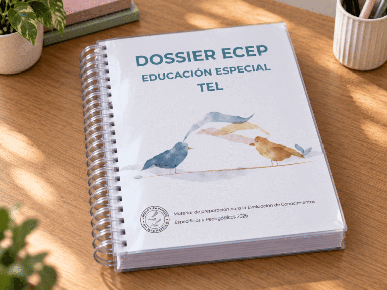 Dossier ECEP 2026 Educación Especial TEL impreso a color y anillado