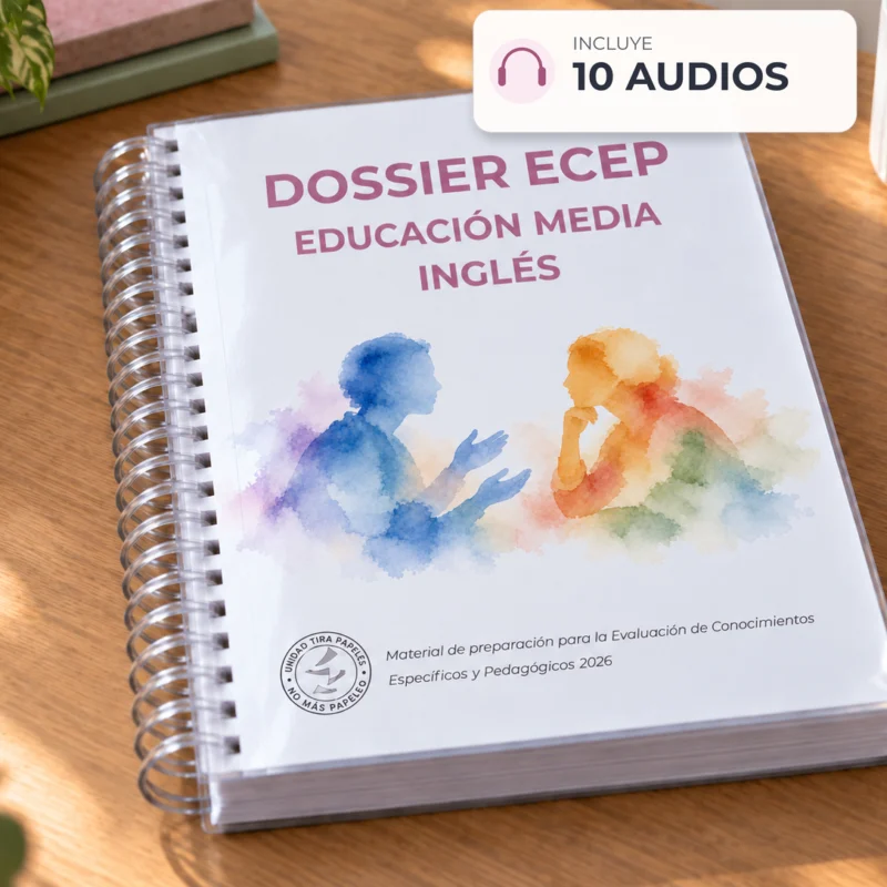 Portada del dossier ECEP Inglés Media con 10 audios