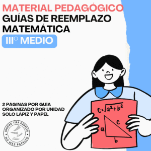 Guías de Reemplazo Matemática III° Medio · Portada