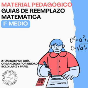 Guías de Reemplazo Matemática I° Medio · Portada